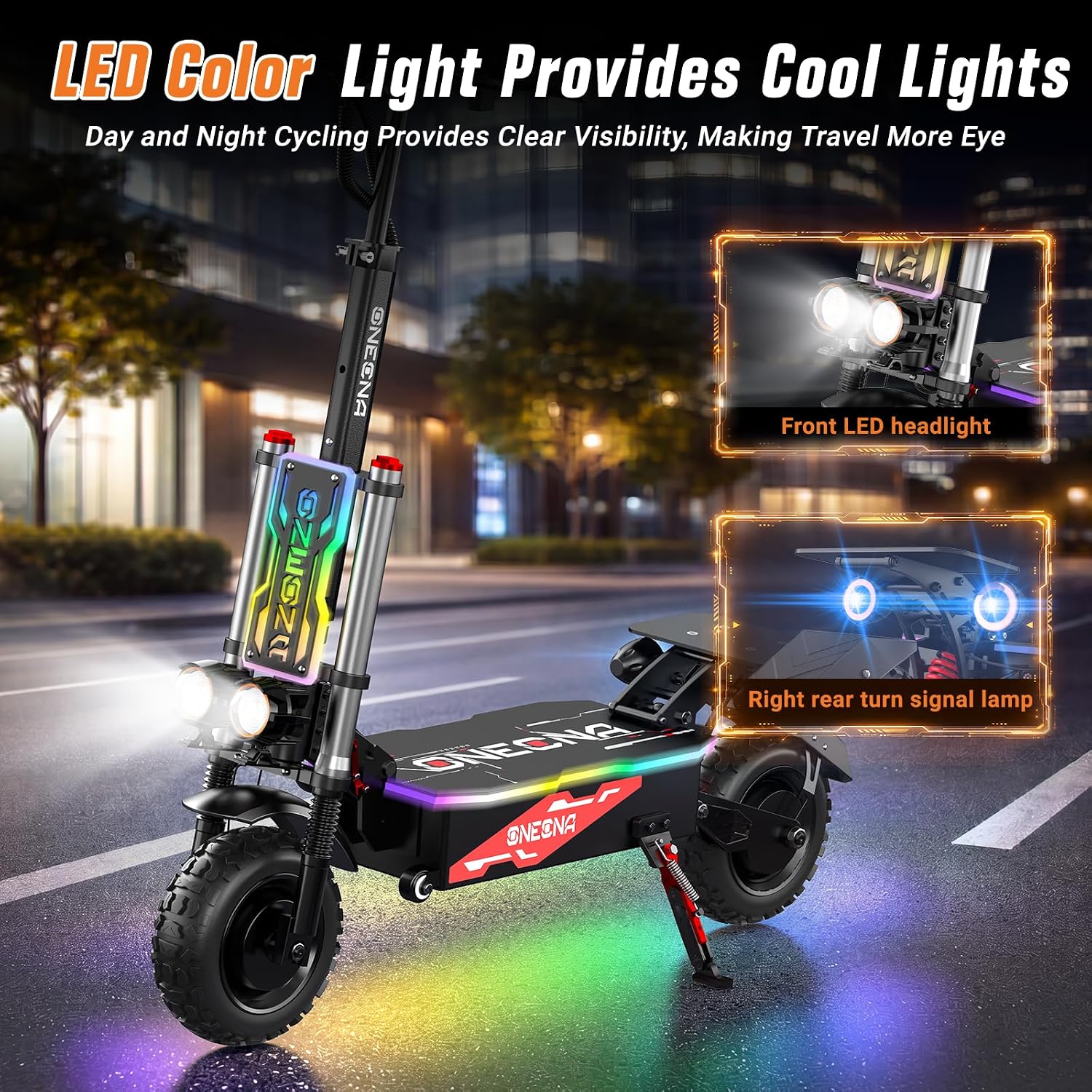 ONECNA GT8PRO สกู๊ตเตอร์ไฟฟ้าส - 60V 5600W Dual Motor Electric Scooter บทวิจารณ์และราคา